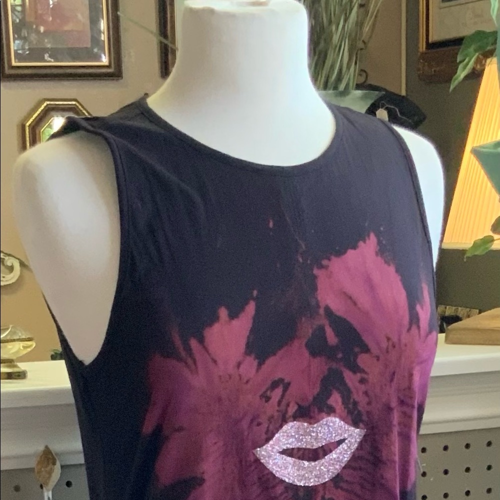 100% Cotton, Tee MIDI-dress. Tie dye